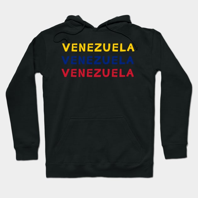 Venezuela Tricolor Hoodie by yayor